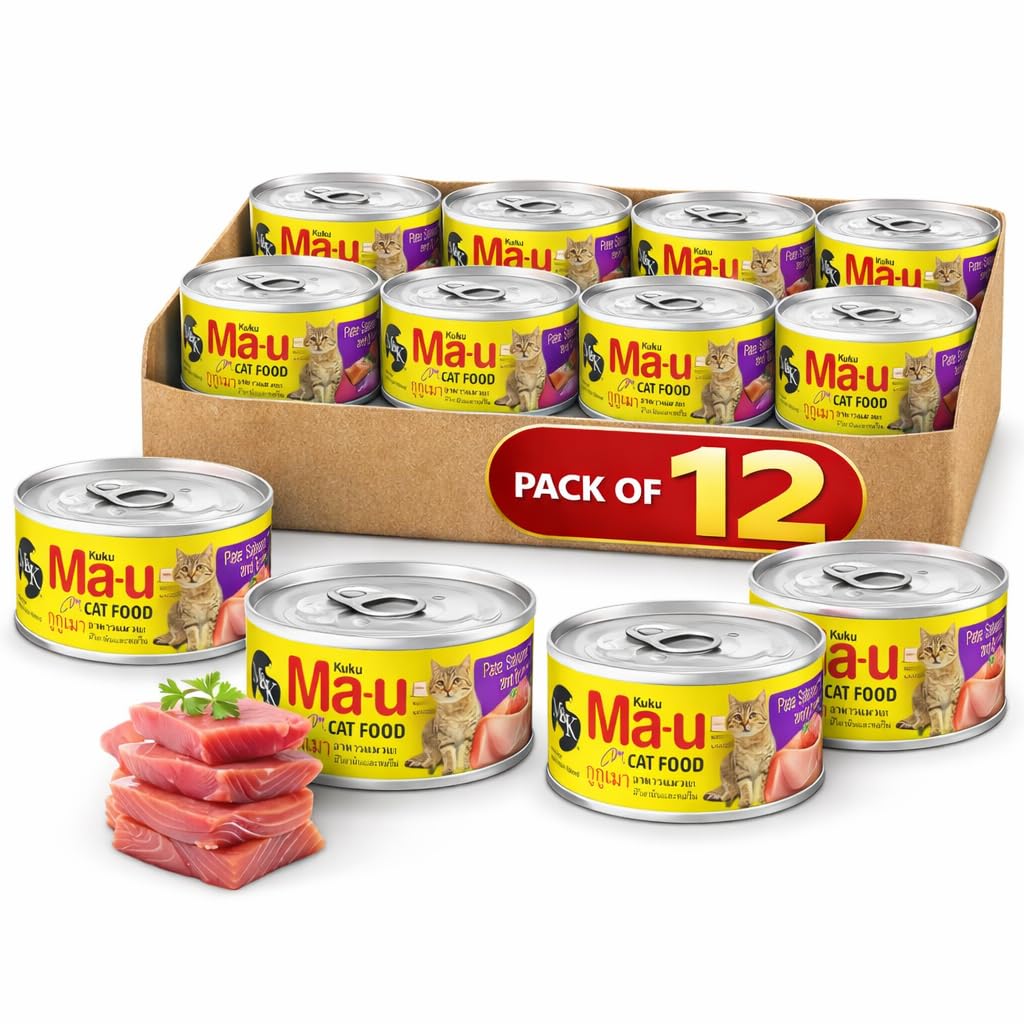 Wet Cat Food for Adult Cats | Salmon & Tuna | Supports Heart Health & Strong Coat | Pack of 12 & 24