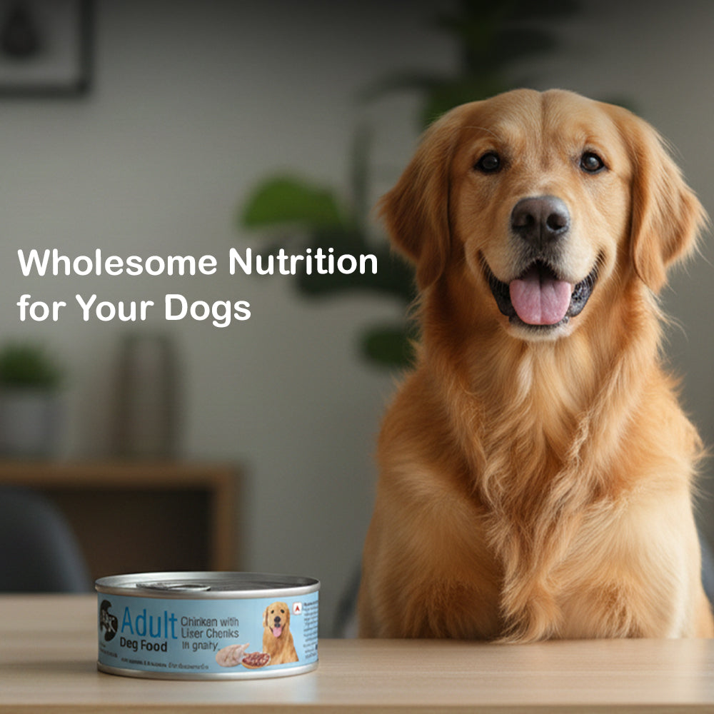 Wet Dog Food - Adult Dog |  Chicken with Liver Chunks In Gravy | Pack of 12 & 24