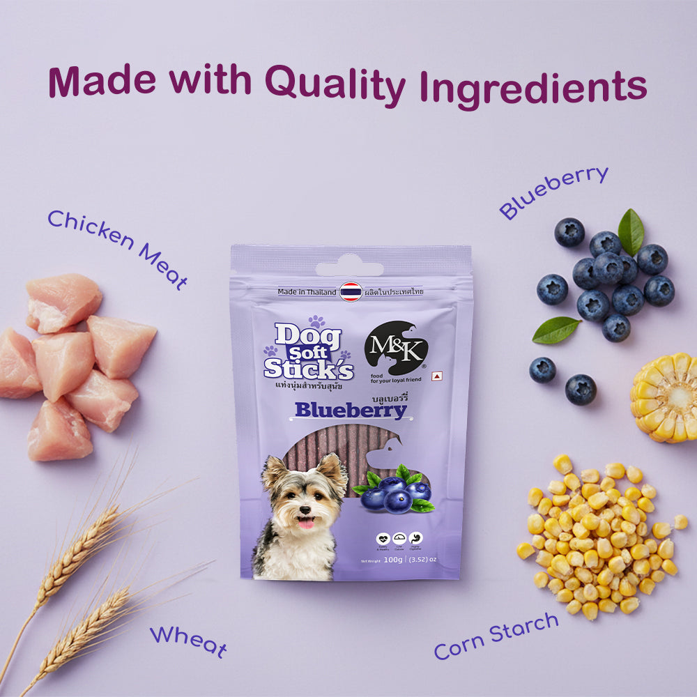 Dog Soft Sticks | Blueberry