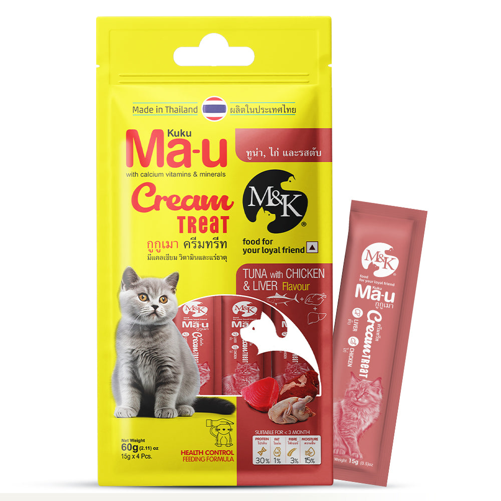 Cream Treat for Cats | Tuna with Chicken & Liver | Rich in Multivitamins