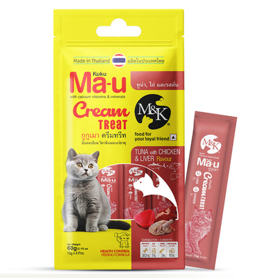 Cream Treat for Cats | Tuna with Chicken & Liver | Rich in Multivitamins