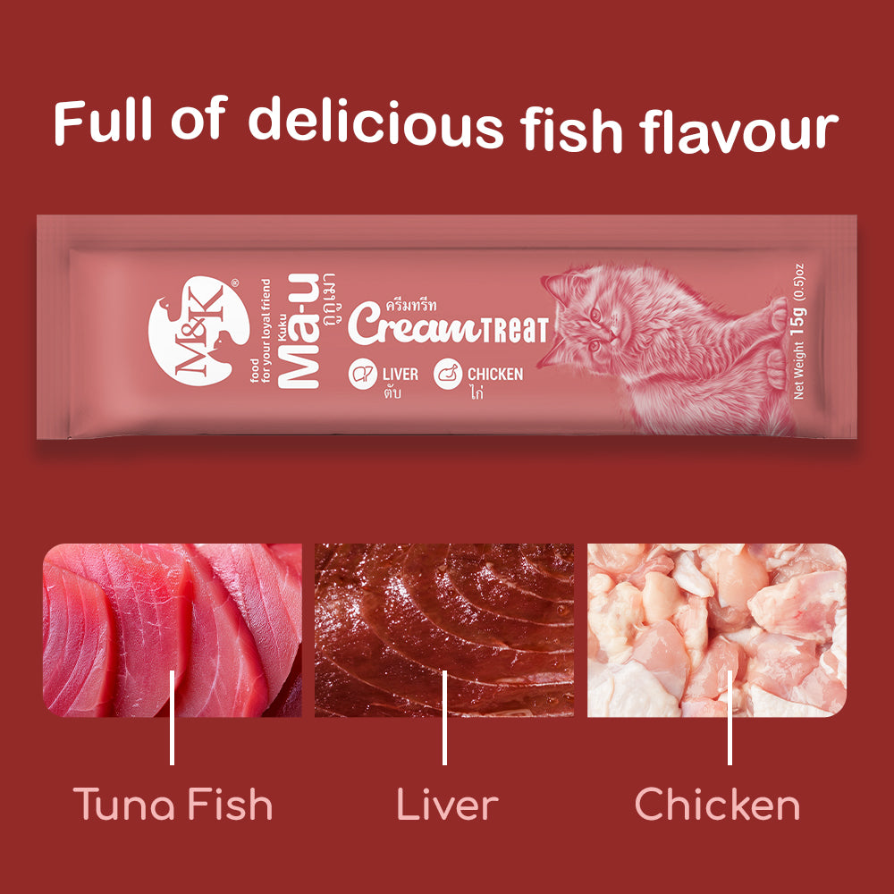Cream Treat for Cats | Tuna with Chicken & Liver | Rich in Multivitamins