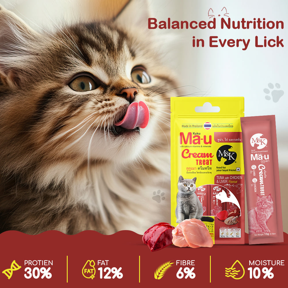 Cream Treat for Cats | Tuna with Chicken & Liver | Rich in Multivitamins