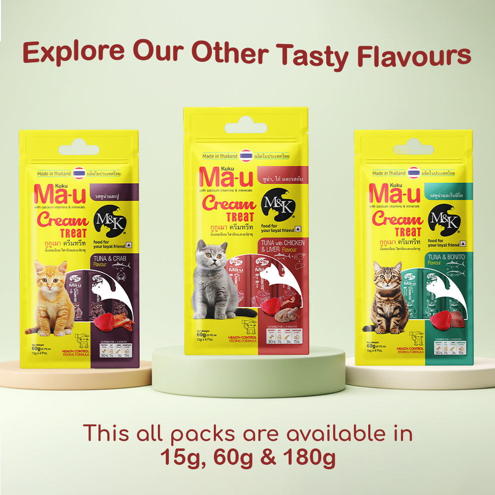 Cream Treat for Cats | Tuna with Chicken & Liver | Rich in Multivitamins
