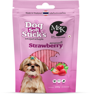 Dog Soft Sticks | Strawberry