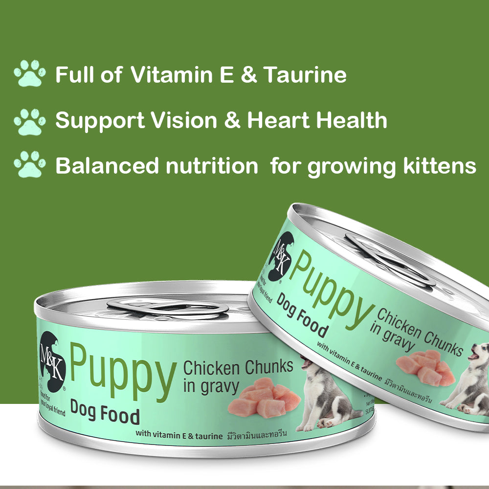 Puppy Wet Food Tin | Chicken Chunks in Gravy