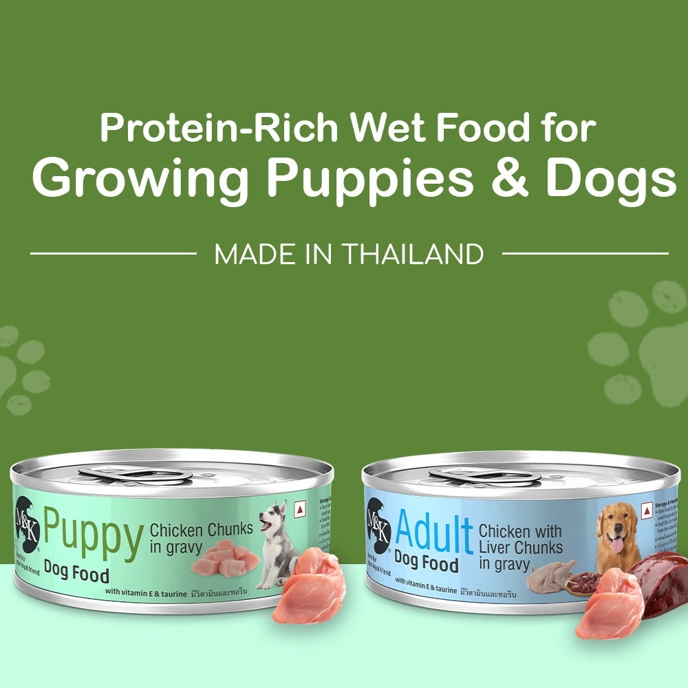 Puppy Wet Food Tin | Chicken Chunks in Gravy