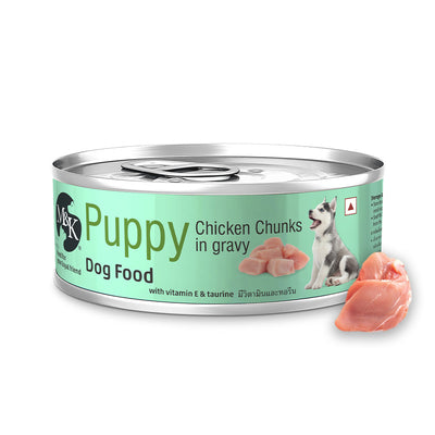 Wet Dog Food - Puppy | Chicken Chunks In Gravy | Pack of 12 & 24