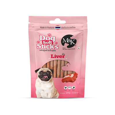 Dog Soft Sticks | Liver Flavour | Soft Chewy Training Treat for All Breeds