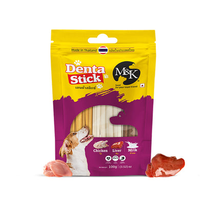 Mix Denta Stick - Milk, Chicken, Liver | Dental Care Sticks for All Dogs