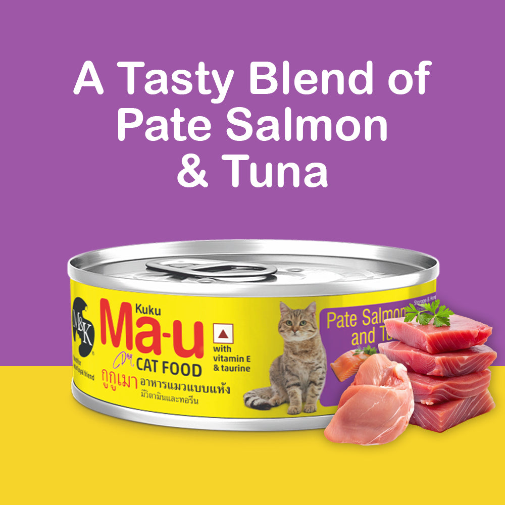 Cat Food | Pate Salmon & Tuna Tin For Adult Cat