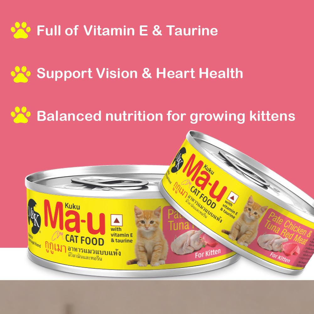Wet Cat Food for Kittens (6–12 Months) | Chicken & Tuna Red Meat | Growth & Hydration Support | Pack of 12 & 24