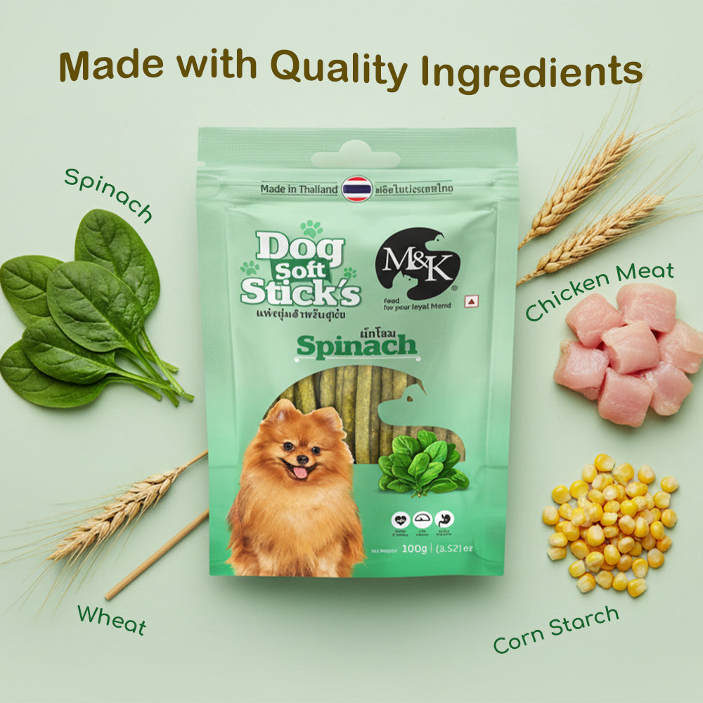 Dog Soft Sticks | Spinach
