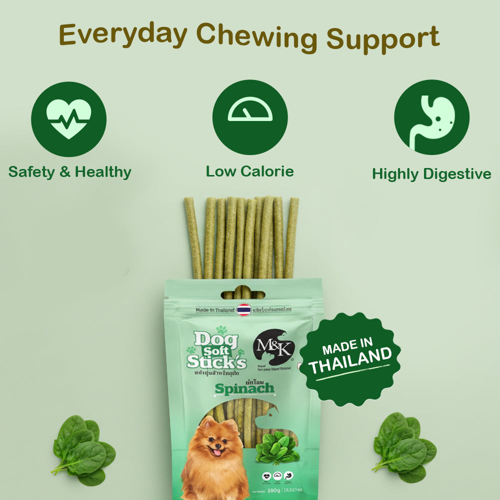Dog Soft Sticks | Spinach