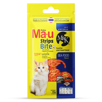 Strips Bite for Cats | Sea Food Flavour | Cat Treats | High Protein Snack for Daily Nutrition